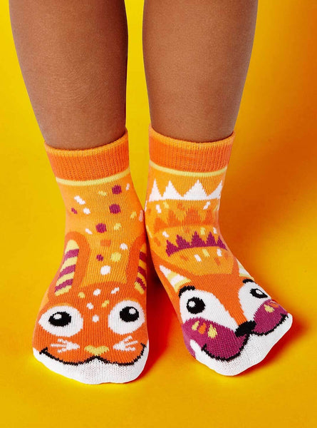 Pals Socks Fox and Bunny Pals Artist Series Kids Mismatched Animal Socks