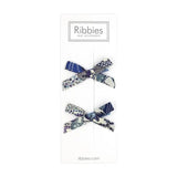 Ribbies - Liberty of London Schoolgirl Bows - Mauvey Blue