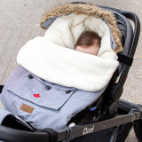Juddlies Infant Car Seat Cover Herringbone Grey
