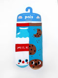 Pals Socks Milk and Cookies Mismatched Food Socks
