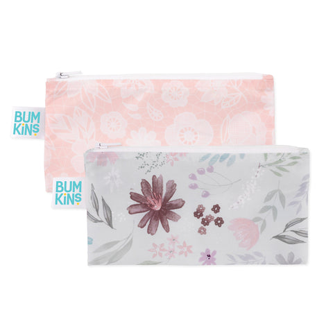Bumkins - Small Snack Bag 2 Pk - Floral