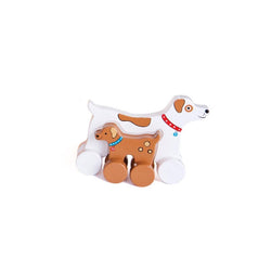 Jack Rabbit Creations Dog Mommy and Baby Wooden Roller