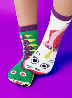 Pals Socks Dragon and Unicorn Kids Collectable Mismatched Socks
