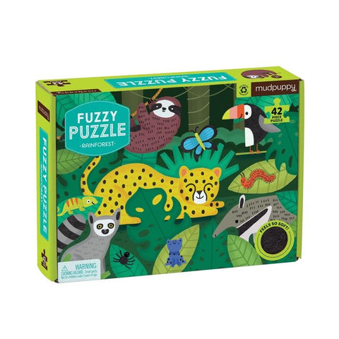 Mudpuppy Rainforest Fuzzy Puzzle