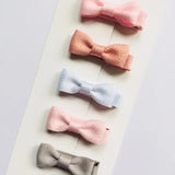 Ribbies - Set of 5 Baby Bows - Pastel and Glitter