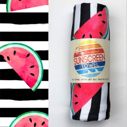 Luv Bug Hooded UPF 50+ Sunscreen Towel Watermelon