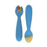 Ezpz Mini Utensils Fork & Spoon in Blue