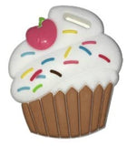 Silli Sweets Bandana Bib Set with Cupcake Teether/Strap