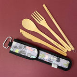 The Future is Bamboo Take Me Out! Zero Waste Bamboo Utensil Kit Cactus