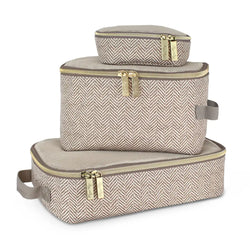 Itzy Ritzy - Taupe Pack like a Boss - Diaper Bag Packing Cubes
