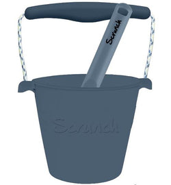 Scrunch Bucket and Spade - Steel Blue
