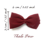 Baby Wisp - Thali Faux Suede Bow Headband - Thyme