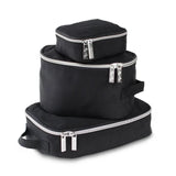 Itzy Ritzy - Black and Silver Pack Like a Boss - Diaper Bag Packing Cubes