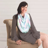 Itzy Ritzy - Mom Boss Nursing, Shopping, and Car Seat Cover - Rainbow Tie Dye