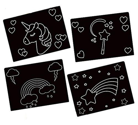 Imagination Starters Chalkboard Unicorn Placemats Set of 4