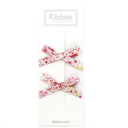 Ribbies - Liberty of London Schoolgirl Bows - Adelajda Red