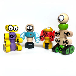 Begin Again - Tinker Totter Robots - 28 Piece Character Play
