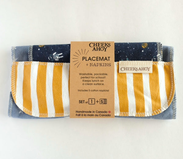 Cheeks Ahoy - Placemat for Kids and Napkins