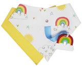 Silli Rainbow Bandana Bib Set with Rainbow Teether/Strap