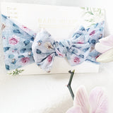 Baby Wisp - Headband Nylon Bow - Cloud Nine