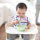 Bumkins - Silicone First Feeding Set with Lid and Spoon - Sage