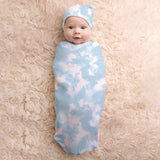 Itzy Ritzy - Blue Cloud - Cutie Cocoon and Hat Set