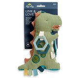 Itzy Ritzy - Link and Love - Dino Activity Plush with Teether Toy
