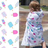 Luv Bug Hooded UPF 50+ Sunscreen Towel Popsicles