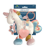 Itzy Ritzy - Link and Love Unicorn Activity Plush with Teether Toy