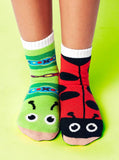 Pals Socks Ladybug and Caterpillar Kids Collectable Mismatched Bug Socks