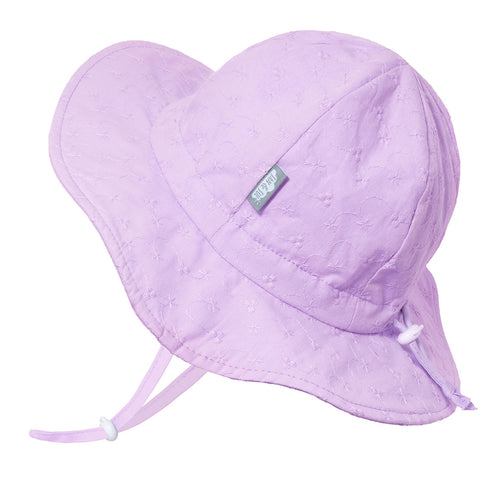 Jan and Jul Cotton Floppy Hat - Lavender Eyelet – Forever Youngsters