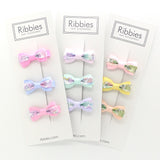 Ribbies - Set of 3 Liberty Bows - Betsy Pastel Pink