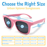 Jan and Jul - Peachy Pink Aurora - Urban Xplorer Sunglasses