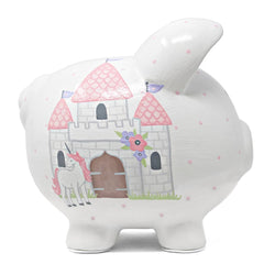 Child To Cherish Unicorn Castle Piggy Bank