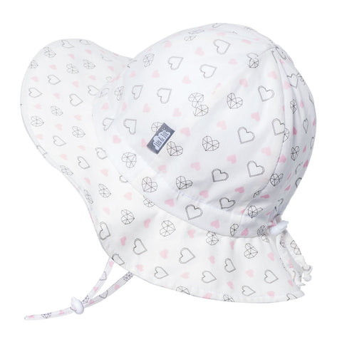Jan and Jul - Diamond Hearts - Cotton Floppy Hat