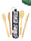 The Future is Bamboo Take Me Out! Zero Waste Bamboo Utensil Kit Cactus