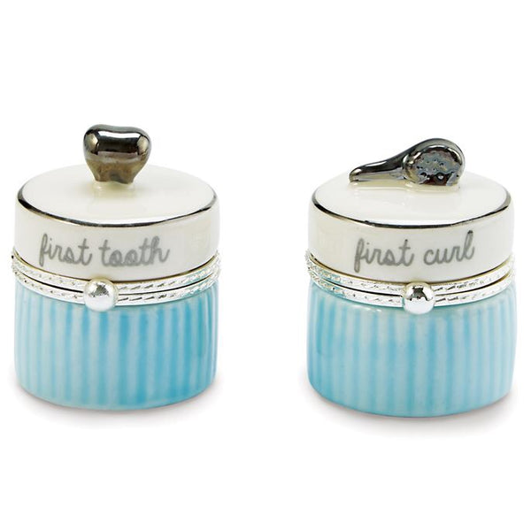 Mudpie My First Tooth and Curl Set Blue