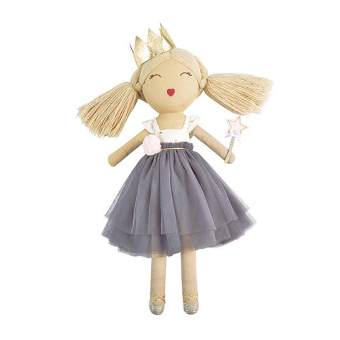 Mudpie Grey Ballerina Doll
