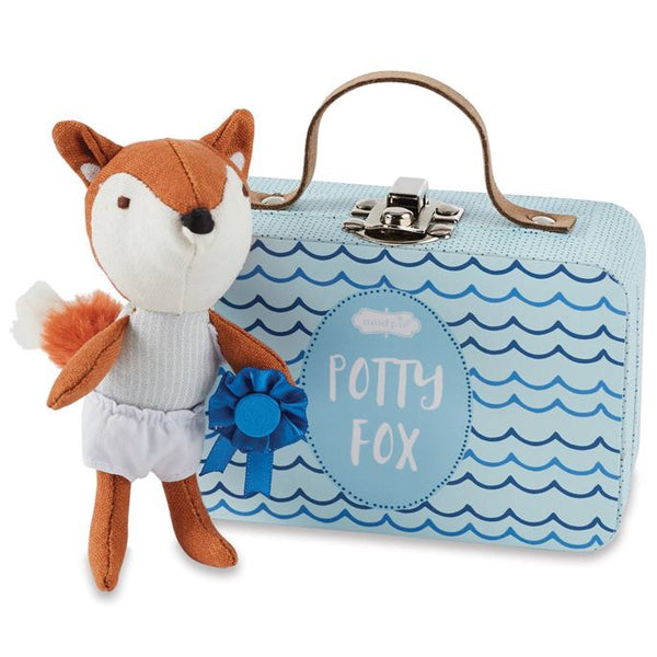 Mudpie Potty Fox Blue
