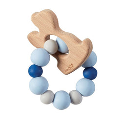 Mudpie Blue Puppy Wood Teether