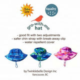 Jan and Jul by Twinklebelle Grow-With-Me Sun Hat - Tulip